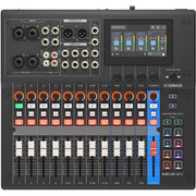Yamaha MGX12V B 18-Channel Digital Mixing Console w/Audio/Video Interface - Black