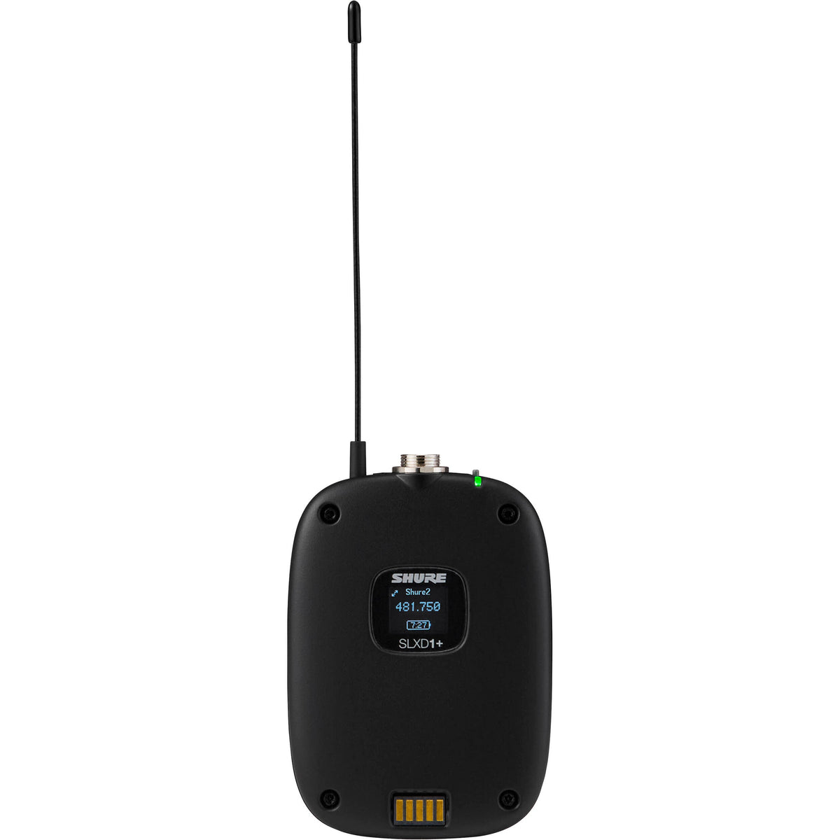 Shure SLXD1+ Digital Wireless Bodypack Transmitter - G57: 470-608 MHz