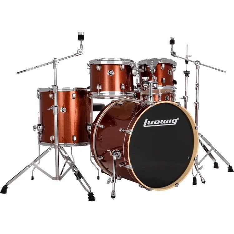 Ludwig Element Evolution 5-Piece Drum Set with Hardware - Copper Sparkle