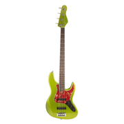 Brubaker JXB-4 Standard Bass Guitar - Green Metallic