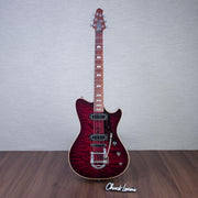 Powers Electric A-Type Select Quilt Maple Electric Guitar - Cabernet Red - #A996