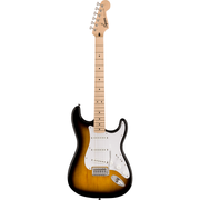 Squier Sonic Stratocaster Pack, Maple Fingerboard, 2-Color Sunburst, Gig Bag, 10G Amplifier