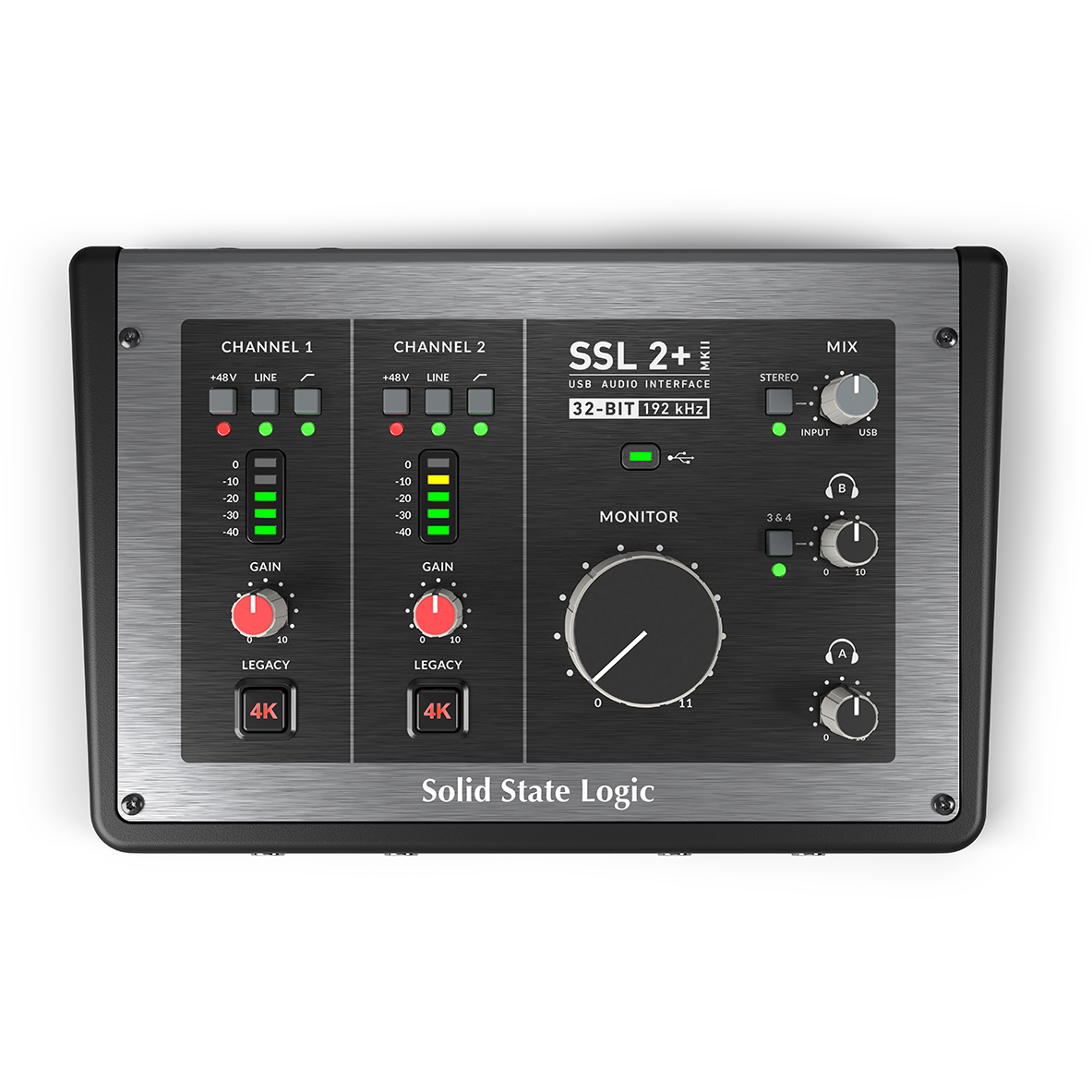 Solid State Logic SSL2+ MKII 2x4 USB-C Audio Interface