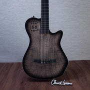 Godin MultiAc Grand Concert SA Nylon String Acoustic-Electric Guitar - Trans Black - CHUCKSCLUSIVE - #26317993