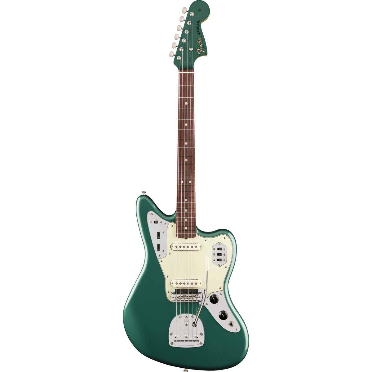 Fender Vintera III Mid '60s Jaguar Electric Guitar, Rosewood Fingerboard - Sherwood Green
