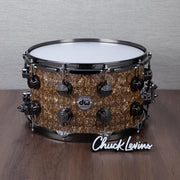 DW 8 x 14-Inch Collector's X1 Maple Snare Drum - FP Gold BOA with Black Nickel Hardware
