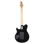Ernie Ball Music Man 30th Anniversary Axis Electric Guitar - Translucent Blue Quilt Top/Black Blue Sparkle Back