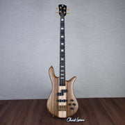 Spector Euro 4 LT Solid Korina Wings Electric Bass Guitar - Natural Satin - CHUCKSCLUSIVE - #NB23505