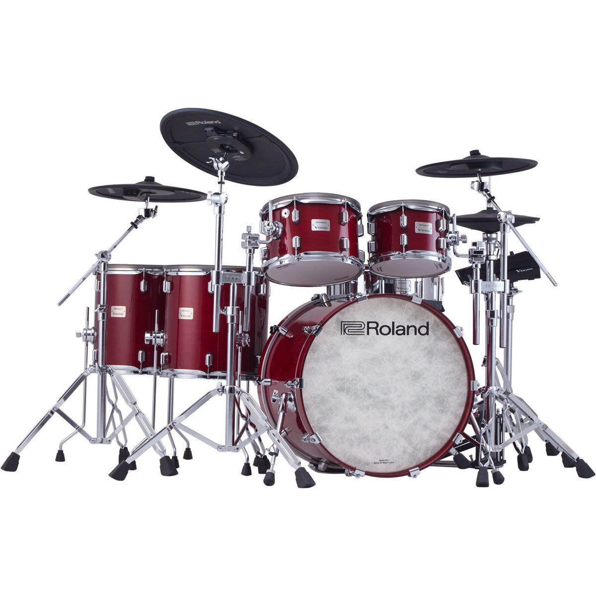 Roland V-Drums Acoustic Design VAD716 Electronic Drum Set - Gloss Cherry