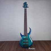 Sire M7-6 Left-Handed 6-String Bass Guitar - Transparent Blue