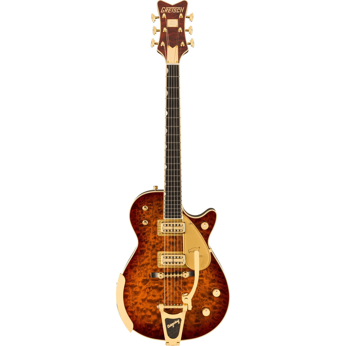 Gretsch Limited Edition G6134TGQM-59 Quilt Classic Penguin with Bigsby - Forge Glow