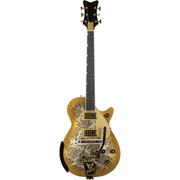 Gretsch G6134TG Limited Edition Paisley Penguin Electric Guitar - Gold Paisley