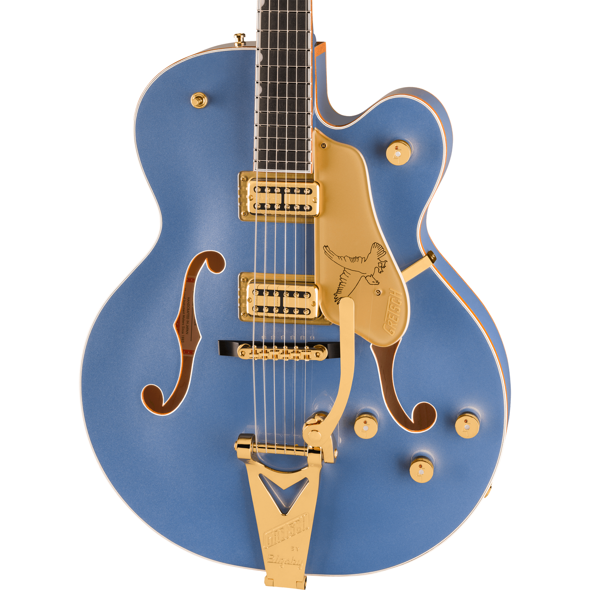 Gretsch Falcon Hollow Body w/ String-Thru Bigsby & Gold Hardware, Cerulean Smoke