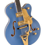 Gretsch Falcon Hollow Body w/ String-Thru Bigsby & Gold Hardware, Cerulean Smoke