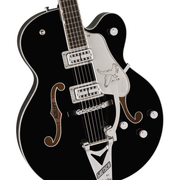 Gretsch Falcon Hollow Body Electric Guitar with String-Thru Bigsby - Black