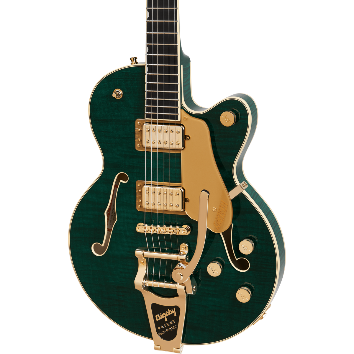 Gretsch Broadkaster Jr. LX Figured Center Block Electric Guitar - Tropic Aura