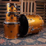 DW Performance Series 4-Piece Shell Pack with 22-Inch Kick - Gold Sparkle