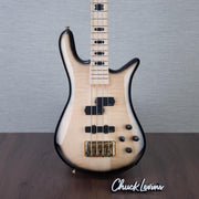 Spector Euro 4 Electric Bass Guitar - Natural Black Burst Gloss - CHUCKSCLUSIVE - #NB22963