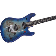 EVH 2021 5150 Series Deluxe Poplar Burl Electric Guitar - Aqua Burst