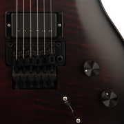 PRS Dustie Waring Signature CE24 Electric Guitar - Satin Fire Red w/Black Wrap Custom Color