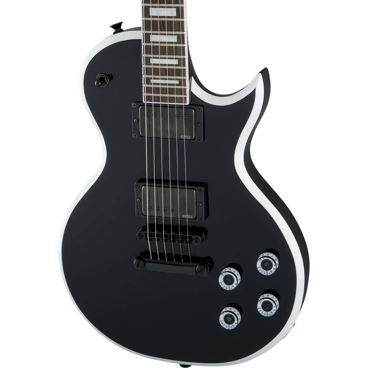 Jackson X Series Signature Marty Friedman MF-1 Electric Guitar, Gloss Black w/ White Bevels