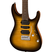 Charvel MJ DK24 HSH 2PT W Mahogany w/ Flame Maple Electric Guitar - Antique Burst