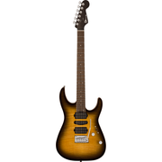 Charvel MJ DK24 HSH 2PT W Mahogany w/ Flame Maple Electric Guitar - Antique Burst