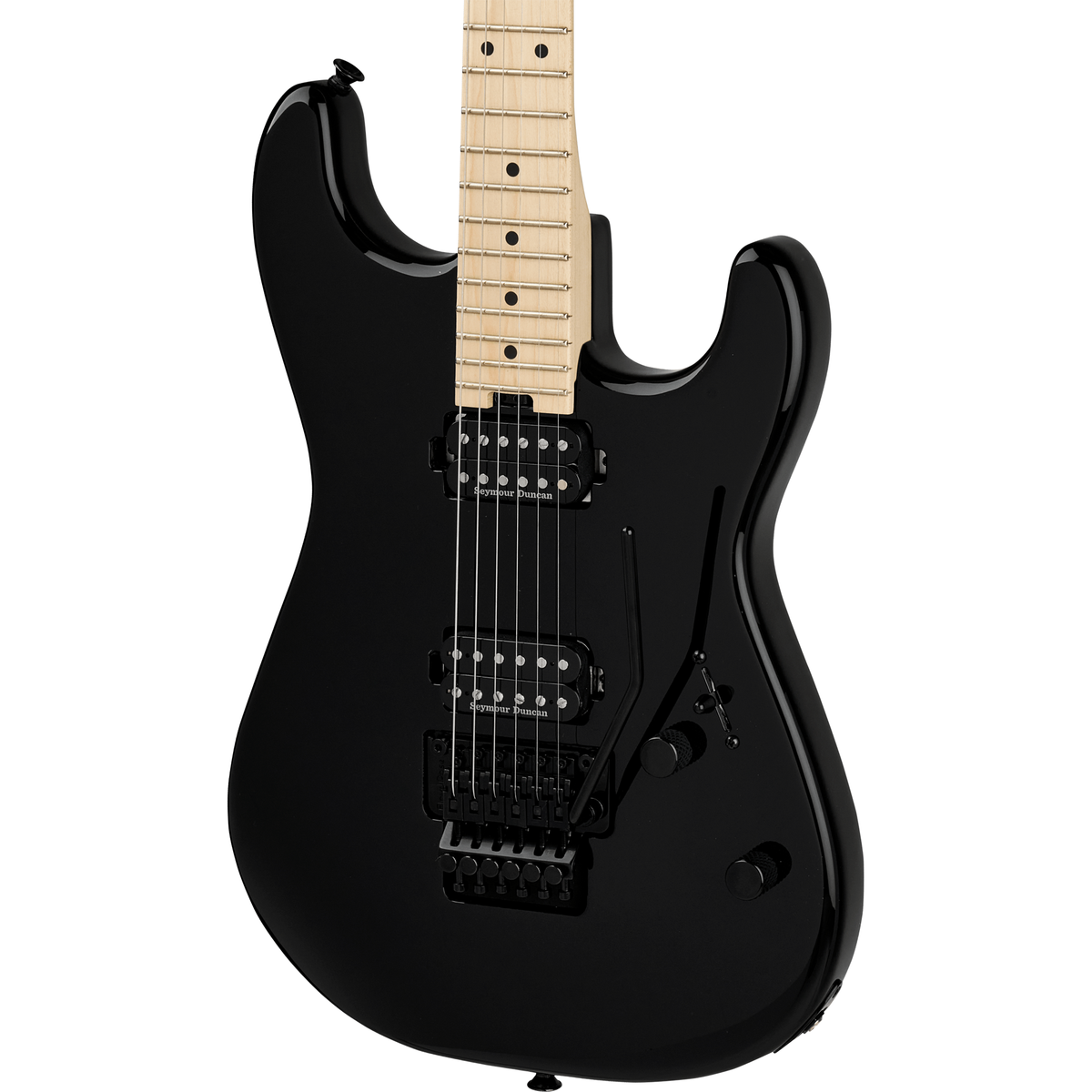 Charvel Pro-Mod San Dimas Style 1 HH FR MPL Electric Guitar - Gloss Black
