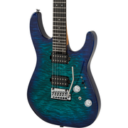 Charvel Pro-Mod Plus DK24 HH 2PT EB QM Electric Guitar - Chlorine Burst