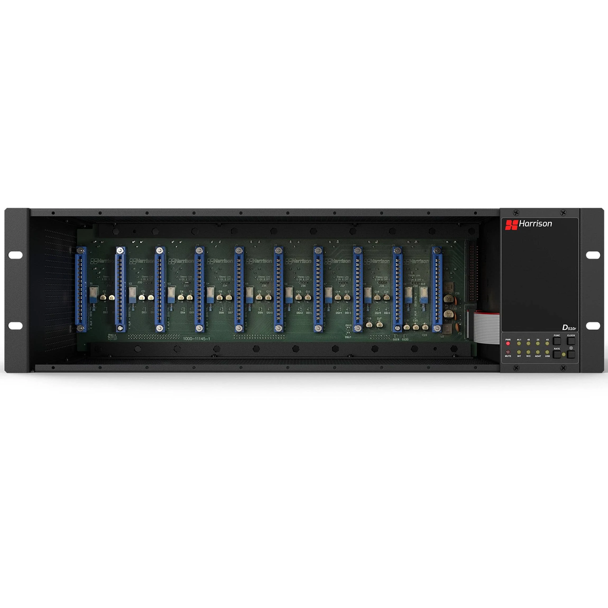 Harrison D510R Ten-Slot 500 Series Rack System With Dante AoIP Interface Bundle