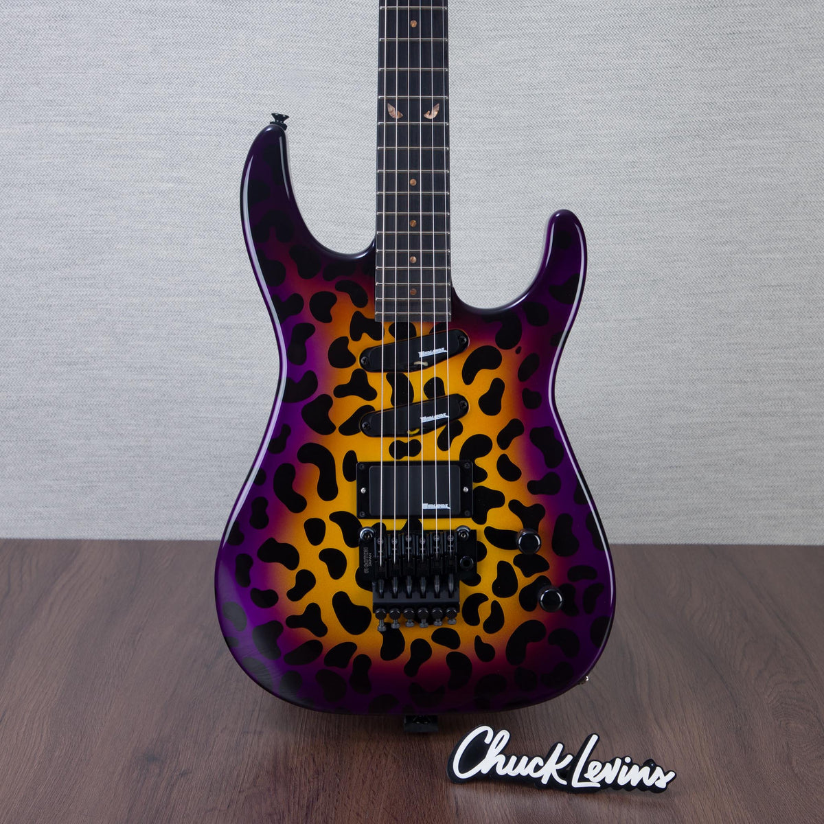 Badlands GX1 Hellcat HSS Electric Guitar - Sunset Leopard With Keeley Limited Edition Hellcat Caverns Delay/Reverb Effects Pedal - #US24LPB0008