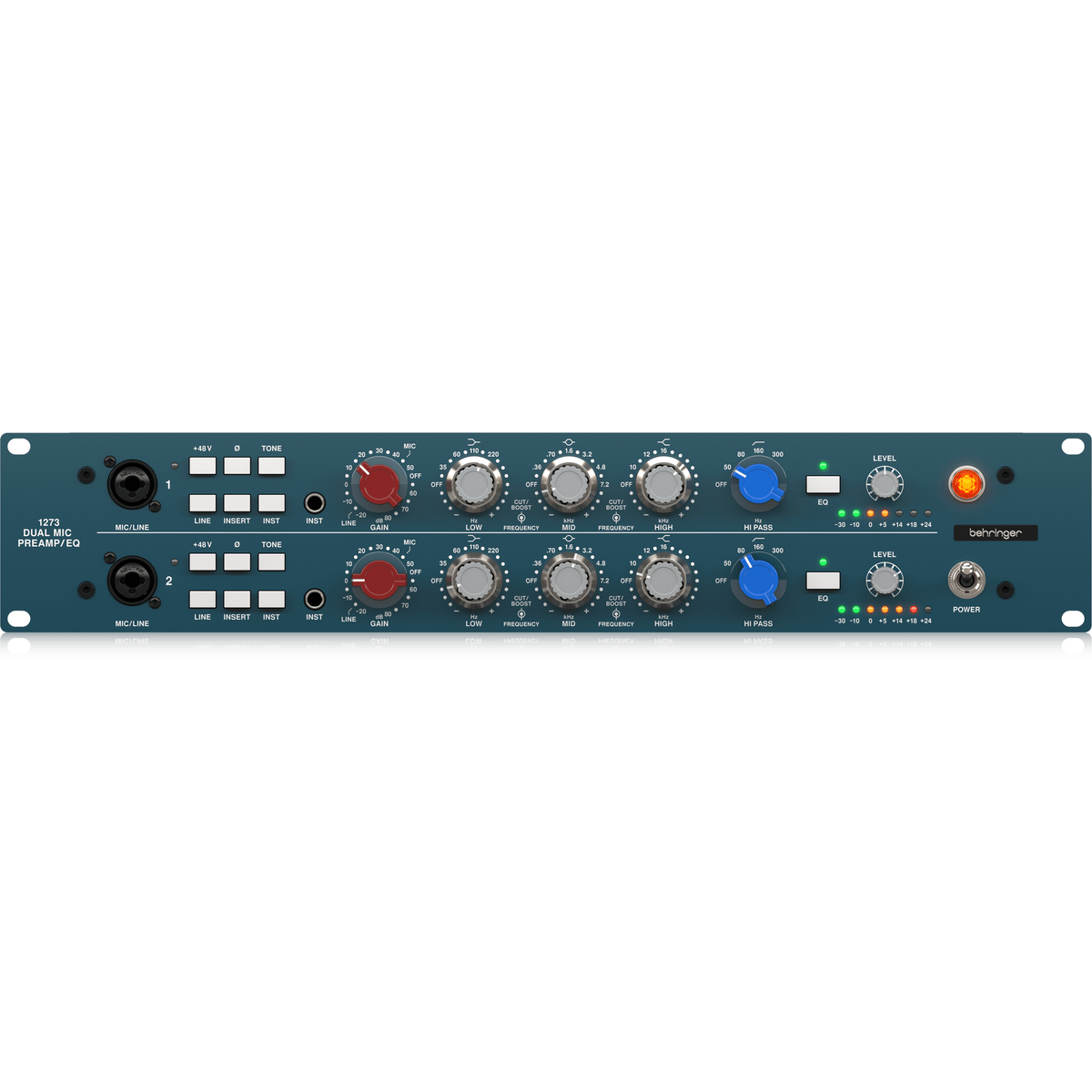 Behringer 1273 2-channel Microphone Preamplifier and Equalizer