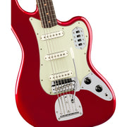 Fender Vintera III Early '60s Bass VI Electric Bass Guitar, Rosewood Fingerboard - Candy Apple Red