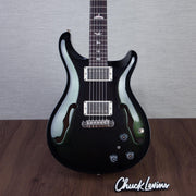 PRS Hollowbody II With Piezo Hollowbody Electric Guitar - Metallic Green With Black Smokeburst - #250416672