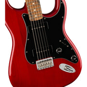 Fender Noventa Stratocaster Electric Guitar - Crimson Red Transparent, Pau Ferro Fingerboard