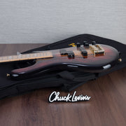 Spector Euro 4 LT Spalted Maple Bass Guitar - Fire Red Burst - CHUCKSCLUSIVE - #]C121SN 21111