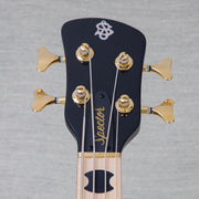 Spector Euro 4 Electric Bass Guitar - Natural Black Burst Gloss - CHUCKSCLUSIVE - #NB22935