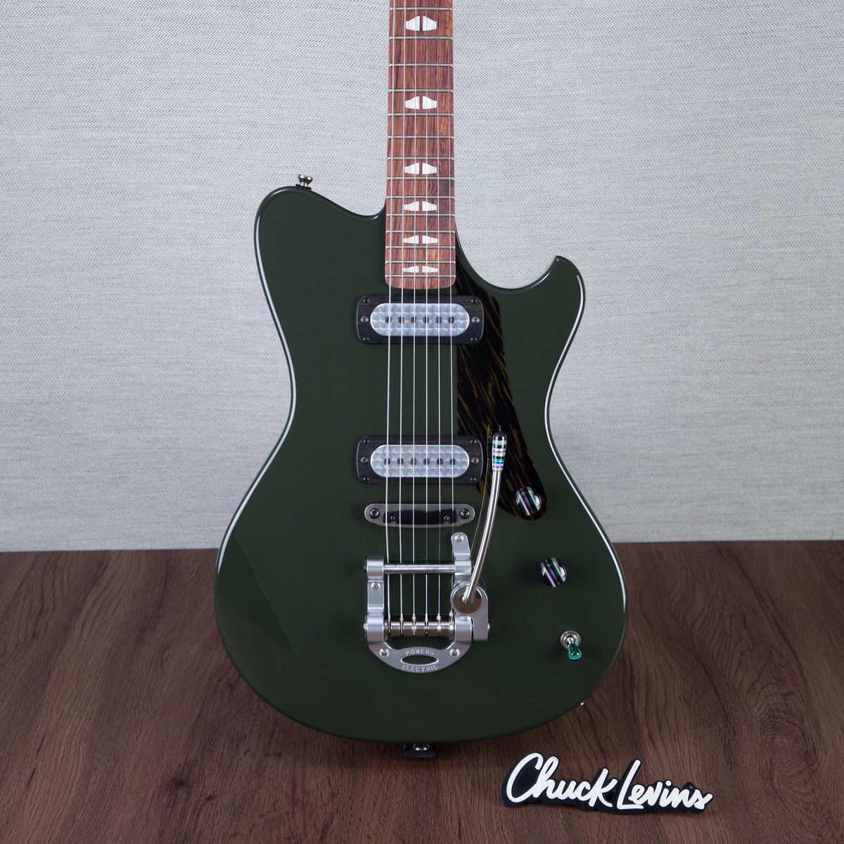 Powers Electric A-Type Select Maple Electric Guitar - Black Olive - #B244