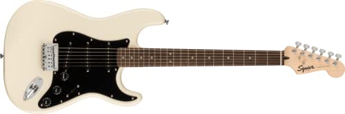 Fender Squier Bullet Stratocaster HT, Black Pickguard - Olympic White
