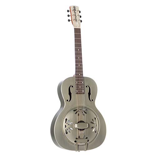 Gretsch G9201 Honey Dipper Round-Neck Brass Body Resonator Guitar - Weathered Pump House Roof