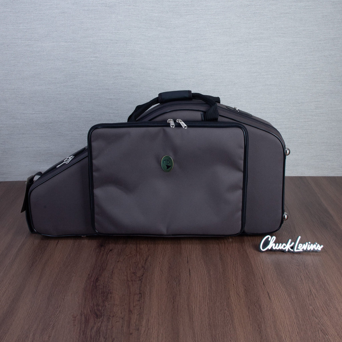 Marcus Bonna Double Sax Case for Alto and Straight Soprano with Detachable Neck - Brown Nylon