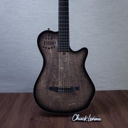 Godin MultiAc Grand Concert SA Nylon String Acoustic-Electric Guitar - Trans Black - CHUCKSCLUSIVE - #26317982