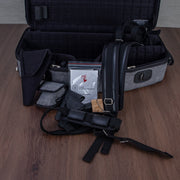 Marcus Bonna Double Case for Alto and Soprano Sax with Curved Detachable Neck - Cationic Gray