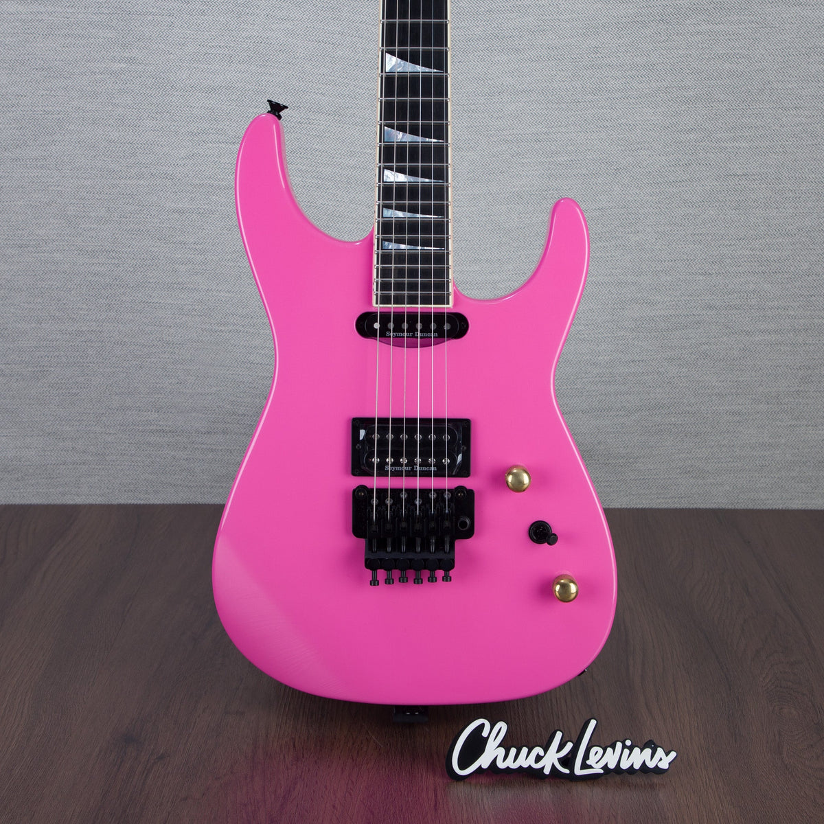 Jackson Custom Shop Soloist HS Electric Guitar - Platinum Pink Pristine - #J10914