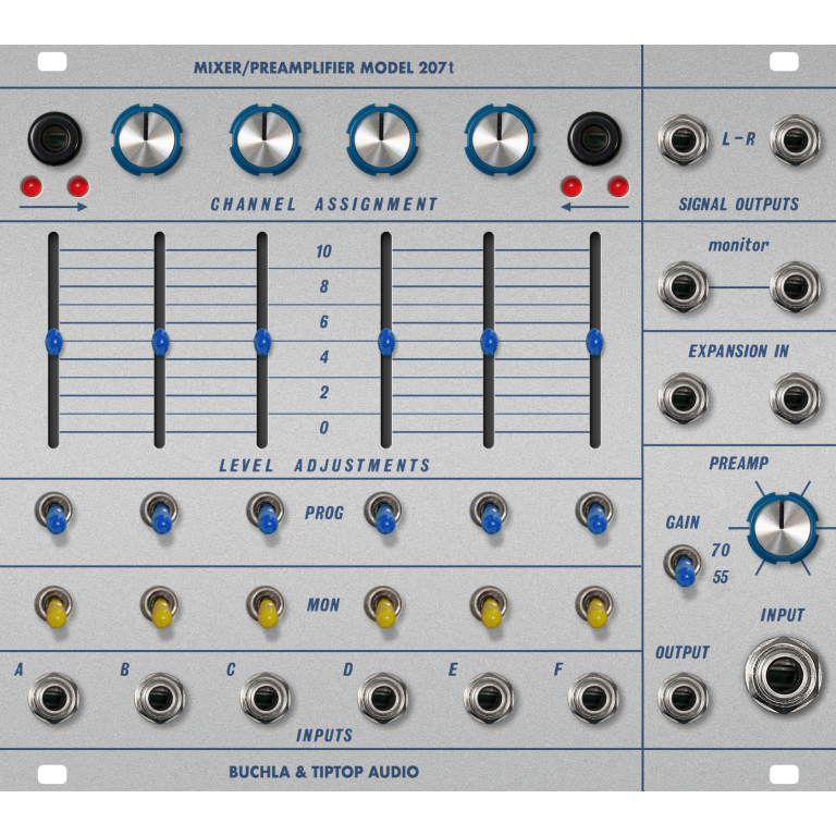 Tiptop Audio Buchla 207t Mixer + Preamplifier