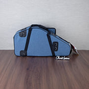 Marcus Bonna Alto and Curved Neck Soprano Double Saxophone Case - Cationic Blue