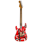 EVH Striped Series Frankie Relic Electric Guitar - Red with Black Stripes