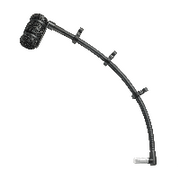 Audio-Technica ATM350UL Cardioid Condenser Microphone with Clip-on Horn Mounting System and 9 inch Gooseneck Microphone Universal Clip