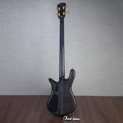 Spector Euro 4 LT Spalted Maple Bass Guitar - Fire Red Burst - CHUCKSCLUSIVE - #]C121SN 21113