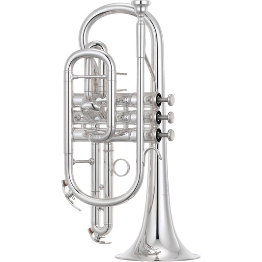 Yamaha YCR-6335IIS Bb Cornet, Shepherd's Crook - Silver-Plated